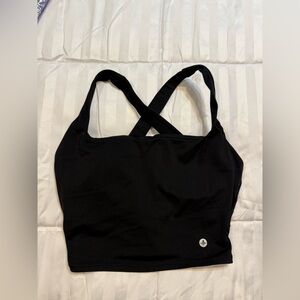 Halara black yoga top